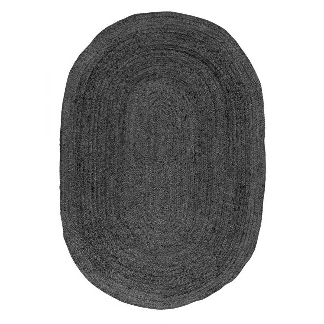 Phoenix Grey Oval Jute Rug