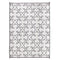 Syracuse Black and White Floral Recycled Plastic Reversible Outdoor Rug