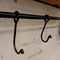 Railway Iron Shelf with Hooks