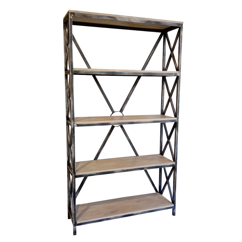 Semoy Iron and mango wood Book shelf