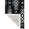 Surah Black and White Tribal P.E.T Indoor Outdoor Rug