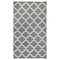 Tangier Grey and White Recycled Plastic Outdoor Rug