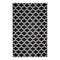 Tangier Black and White Recycled Plastic Outdoor Rug