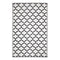 Tangier Black and White Recycled Plastic Outdoor Rug