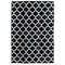 Tangier Black and White Recycled Plastic Outdoor Rug