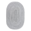 Tula Oval rug in grey