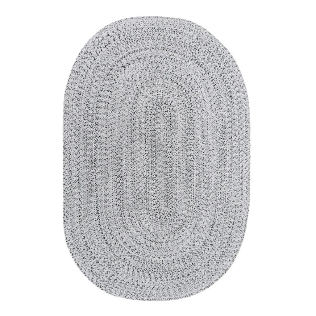 Tula Oval rug in grey