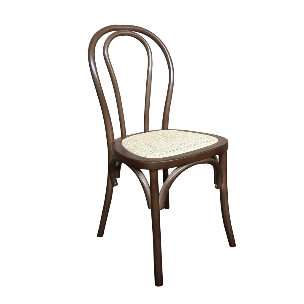 Bentwood chair Walnut Rattan seat 