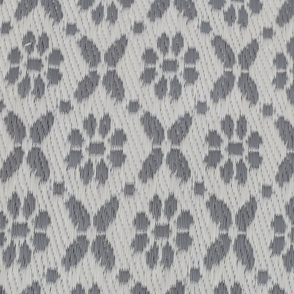 Close up of Gray patterned fabric texture