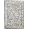 Distressed traditional Decorative rug with intricate blue pattern