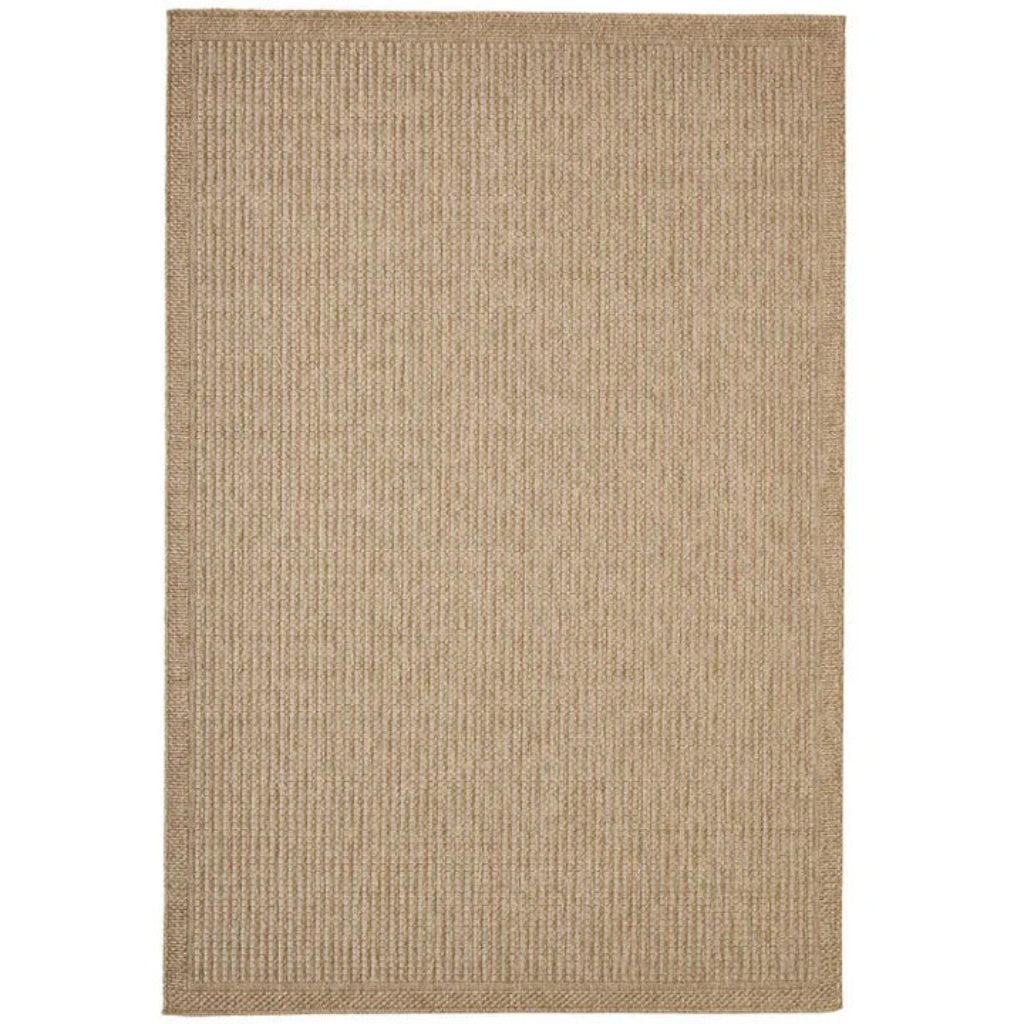 Beige woven rug