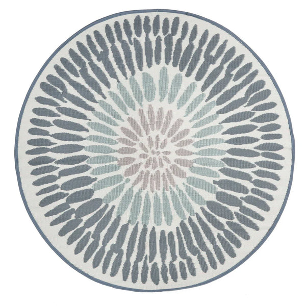 Azores Recycled Plastic Large Round Outdoor Rug 180cm