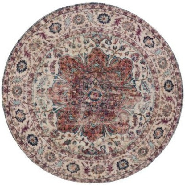 Round plush rug