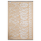 Male Cream and Beige Recycled Plastic Outdoor Rug