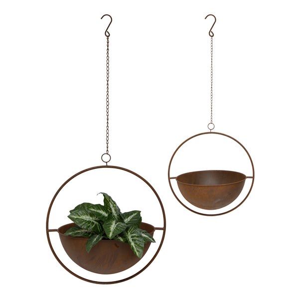 Nested Floating Round Planter - Set of 2