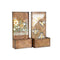 Laser-Cut Bees & Flowers Silhouette Wall Planter - Set of 2
