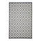 Aztec Grey and White Recycled Plastic Rug