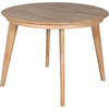 Belmont Butterfly Extension Round Dining Table Natural