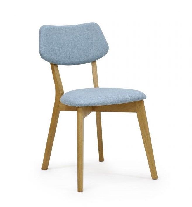 two colada dining chairs in sky blue