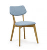 two colada dining chairs in sky blue