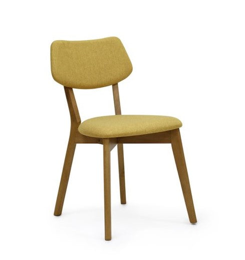 two colada Dining chairs mustard yellow