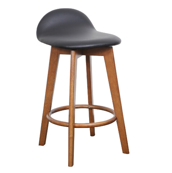 Calay Counter Barstool - Teak (BlackPU)