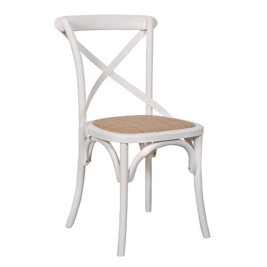 Crossback Oak Chair (White)