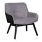 Fusion Accent Chair - Black Fossil Fabric with Black PU