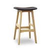 Gudena Counter Barstool - Natural,Black PU