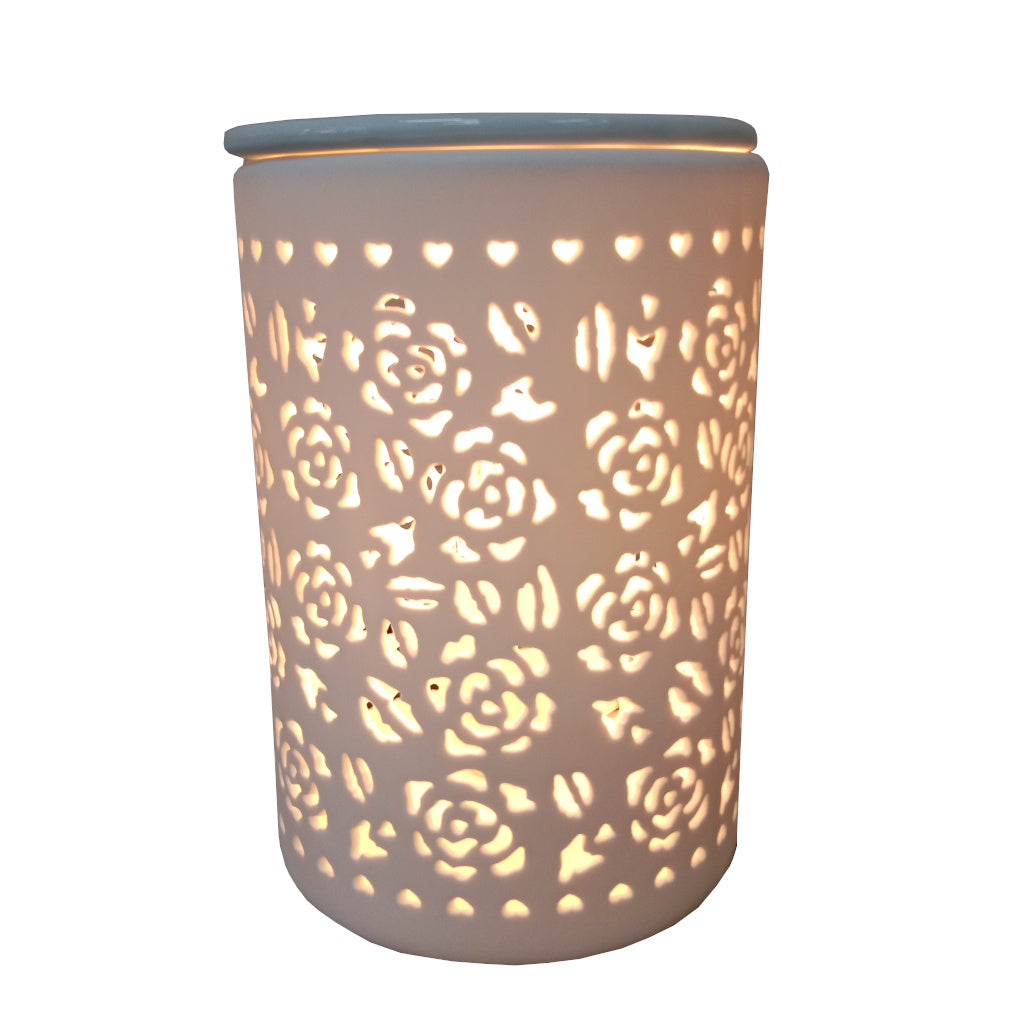 Electric Oil Burner Lamp "Rose" Bohemio Furniture