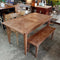 Recycled Elm Parquetry Dining Table 150x85