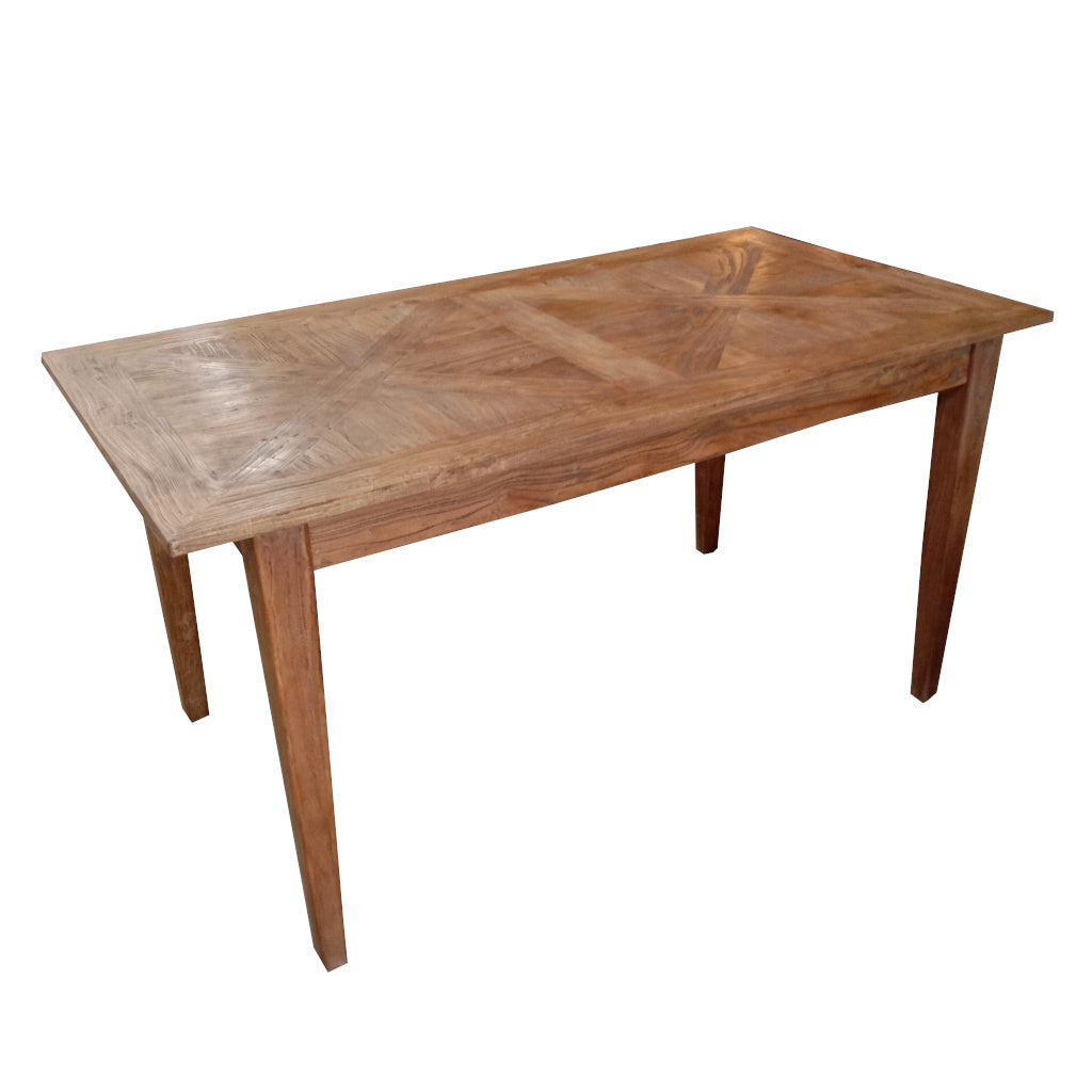 Recycled Elm Parquetry Dining table
