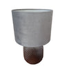 Elvira Grey Glass Table Lamp