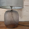 Elvira Grey Glass Table Lamp