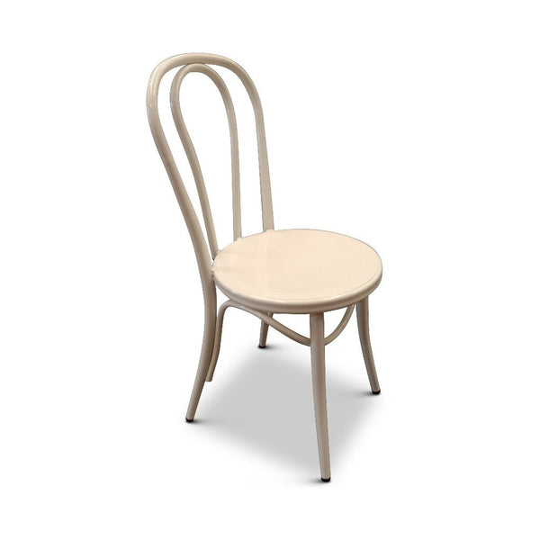 Metal Bentwood Dining Chair (White)