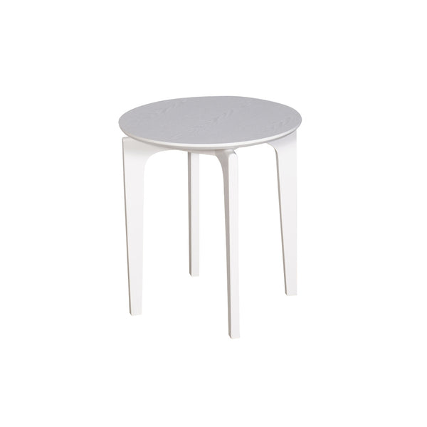 Nordic 500 Round Lamp Table - White
