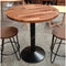 Round Walnut Raffa Café Table