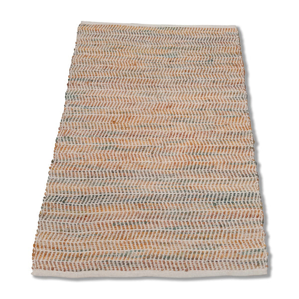 Jute Padel Rug 120cm x 180cm - Green Tonal