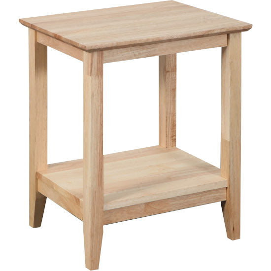 Quad rectangle  Lamp table in natural