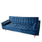 Sofia Sofa Bed Click Clack in Blue Velvet