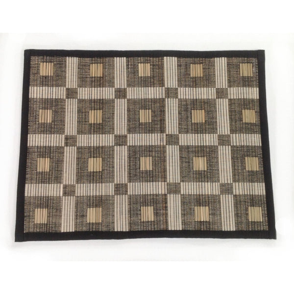 Set of 6 Squares Cotton Table Mats