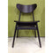 Fin Dining Chair - Black Timber Frame and Seat