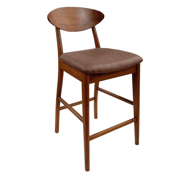 Moon Counter Barstool - Teak/Brown (Bark)