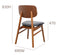 Zurich Dining Chair - Teak with Black PU seat