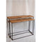 Semoy Iron and Sal Wood Console Table 110cm