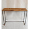 Semoy Iron and Sal Wood Console Table 110cm