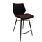 Ridge Bar stool in black fabric