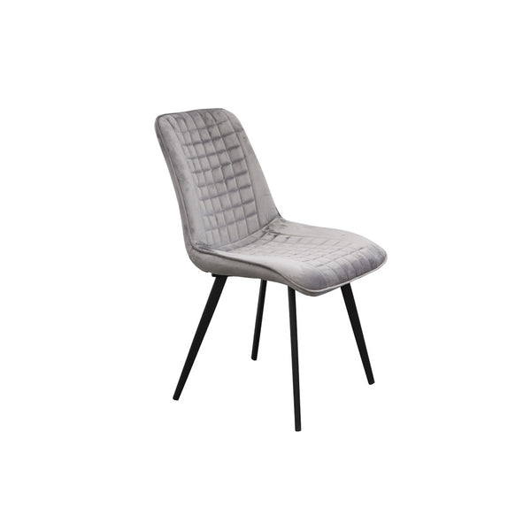 Clay Dining Chair - Grey Velvet