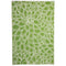 Eden Lime And White Floral Recycled Plastic Outdoor Rug