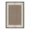 Europa Chestnut and Walnut Brown Geometric Recycled Plastic Reversible Outdoor Rug